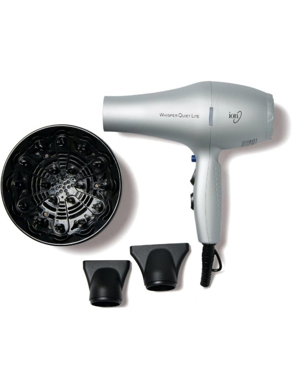 Lightweight Ionic Ceramic Hair Dryer, 1875W, Whisper Quiet, 4 Heat Settings, 2